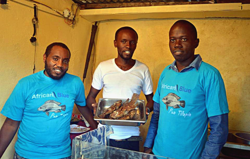 African Blue - Our employees at the shop in Nairobi-South B